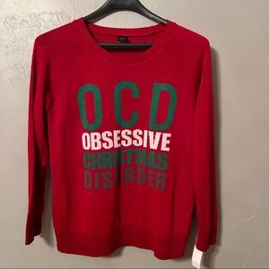 Ugly O.C.D. Christmas Sweater Size Junior Large